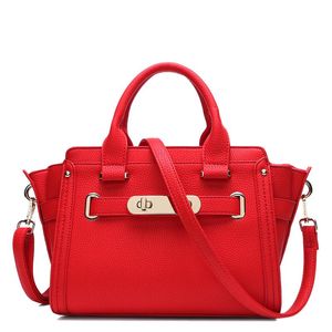 Women's Bag High-End lyxdesigner Handväska Europa och United State Wedding/ Business Fashionable Cowhide Red Midje väskor