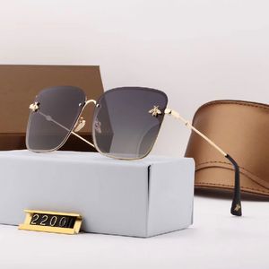 Designer-Marken-Mode-Sonnenbrillen, luxuriös, Outdoor, Sommer, Luxus-Markenmode, Vintage-Metallrahmen, UV400, klassische kleine Bienenbrillen für Männer und Frauen, Trend-Schattierung