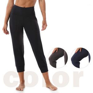 Yoga outfit kvinnor byxor sport springa sportkläder stretchy fitness leggings gym sömlösa mage kontroll kompression tights