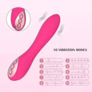 10 Speed Dildo Rabbit Vibrator Clitoris Sex Toys for Women Strong Vibrating Magic Wand G-spot Massager Pussy Stimulator Adult