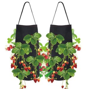 Grow Container Bag Fioriera fai da te Tessuti in PE Piantare ortaggi Giardinaggio Addensare Vaso Attrezzi da giardino Fioriere Vasi