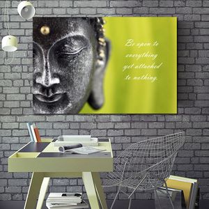 Buddha citazioni ispiratrici pittura su tela immagini di arte della parete per soggiorno studio poster e stampe decorazioni per la casa
