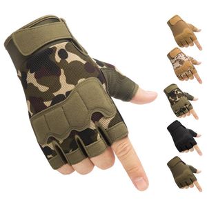 Wholesale tactical slip gloves for sale - Group buy Five Fingers Gloves Military Army Tactical Anti Slip Outdoor Sports Men s Fingerless Fighting Climbing Field Training Bicycle Mittens