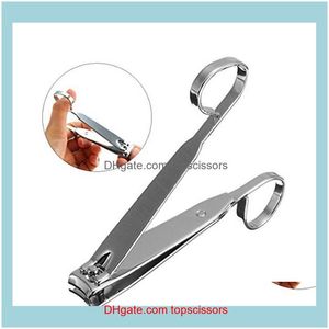 Art Salon Health Beauty1PC Högkvalitativ platt Bend Clippers Nail Beauty Manicure Tools med handtag Sharp Pedicure Stor och liten storlek SCIS