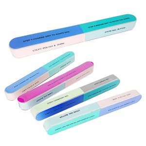 Seven Buffing Sides Nail Files Durable Polishing Sanding Nails Block UV Gel Polish Tools