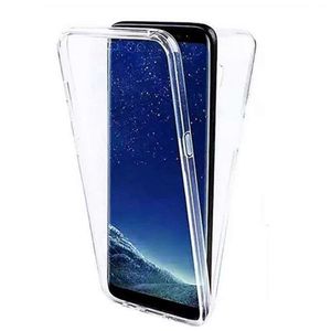 360 custodie per telefoni completamente trasparenti per Iphone 15 14 Pro Max Samsung Galaxy S24 Plus Ultra A15 A05 A05S Cover per cellulari anteriore posteriore