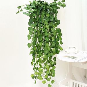 Party Supplies Artificial Ivy Garland Foliage Green Leaves Fake Hanging Vine Plant Rattan for Wedding Garden Wall Decoration Home Decor SN2715