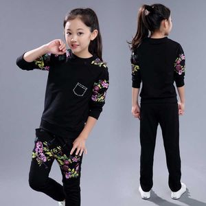 Kızların Sonbahar Eşofman Çocuklar Bebek Kız Giysileri Set Rahat Çocuk Giyim Uzun Kollu Kazak Christma Kostüm Spor Suits X0902