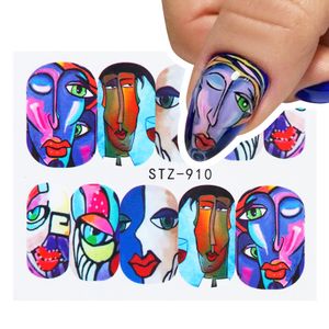 Nail Stickers Painting Full Color Art Nails Decals Wraps voor Nail Decoratie Manicure Kleurrijke Tip