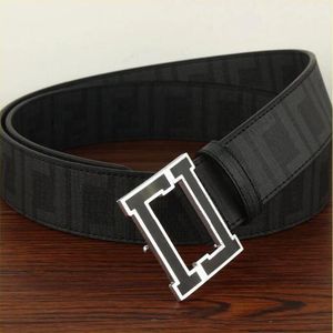 belt111 Black Belts Genuine Leather Business Pure Color Snake Pattern Buckle Belt for Gift 5x2kj