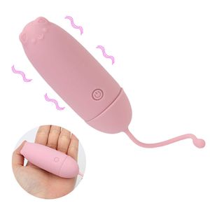 Articoli per massaggi 10 velocità Vibratore del punto G Masturbazione Palline vaginali impermeabili Mini Cat Uovo vibrante Giocattoli sexy Per donne Coppie Femmina