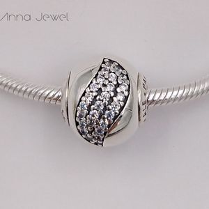 Özü Serisi Mutluluk Temizle CZ Pandora Charms Bilezikler DIY Jewlery Yapımı Gevşek Boncuk Gümüş Takı Toptan 796021CZ Yapma