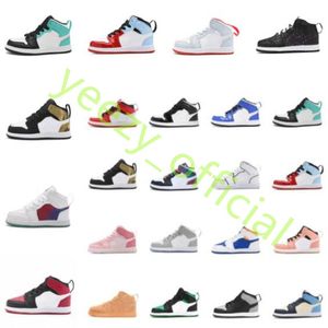 Jumpman Mid basketball shoes kids youth students sneaker big child Junior toddler casual sport shoes skateboard trainers retro sneakers US C Y