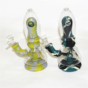 Nargile Silikon Bubbler Su Borular Cam Bong Dab Petrol Kuleleri Kase Kuvars Tırnak Banger Ile Karanlıkta Glow