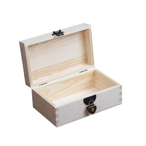 Jewelry Pouches, Bags Wood Storage Box Organizer Case With Lock Tea Desktop Vintage Earrings Display Bed Decor Gift Ideas