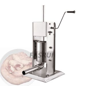 Manual Sausages Injection Machine Stainless Steel Sausage Filler Kitchen Meat Stuffing Preparation Salami Making Sausaged Maker