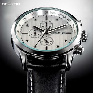 Klockor Mens 2020 Luxury Top Märke Ochstin Sport Vattentät Datum Chronograph Quartz Armbandsur Klocka X0625