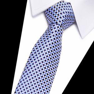 Mix Birçok Renk Ince Lüks Kravat Ipek Jakarlı Dokuma Bağları Erkekler Için 8 cm Çizgili Kravatlar Adamın Boyun Kravat Düğün İş için
