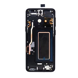 OEM -sk￤rm f￶r Samsung Galaxy S9 LCD G960 AMOLED SCREEN Touch Panels Digitizer Assembly with Frame