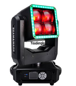 DJ LED luzes de fase zoom movimento de cabeça movente LED RGBW 4X60W RGBW 4Im1 LED Levo Luz da cabeça em movimento