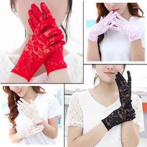 Anti-Uv-Spitzenhandschuhe Damen Kurze Sportfahrhandschuhe Frühling Sommer Sexy Sonnencreme Vollfinger1