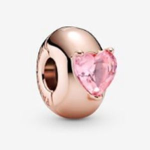 Fit Pandora Bracciale con ciondoli Ciondoli in argento europeo Perline Cristallo Danza Regina Stelle grate Corona Cuore rosa Catena di serpenti fai da te per le donne Pendenti con collana braccialetto