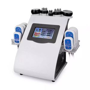 Multifunctional 6 In 1 40k Radio Frequency Slimming Ultrasonic Vacuum Pressotherapy Cavitation Liposuction Laser Diode Lipo RF S Shape Body Sculpting Machine