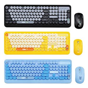 Optiskt trådlöst tangentbord och mus USB mottagare kit Desktop Office Entertainment for Laptop PC Gamer Keyboards