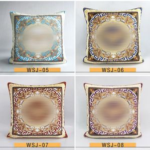 Luxury double-sided printing pillow case cushion cover comfortable soft napping material fabric size 45 * 45cm for home decoration family gift