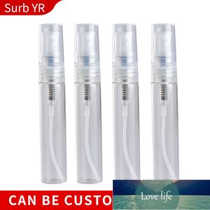 Partihandel 5 ml Mini Portable Transparent Glass Parfymflaska med Sprayempty Parfum Kosmetisk Case Atomizer för resor