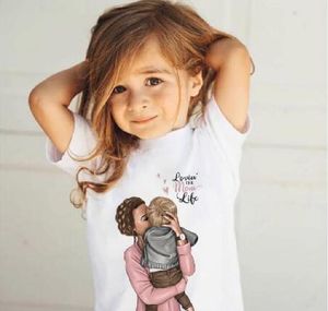 2022 Estate Super Mamma Neonata Maglietta Dolce Ragazzi Magliette Madre E Amore Vita Bella Stampa Kawaii Bambini T Shirt Accogliente