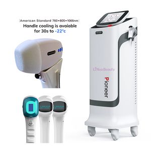 Big Power 808nm Dores inoxidores Máquina de Remoção de Cabelo Permanente 760nm, 805nm, 1066nm Diodo Laser Beauty Equipamento 3 Waves