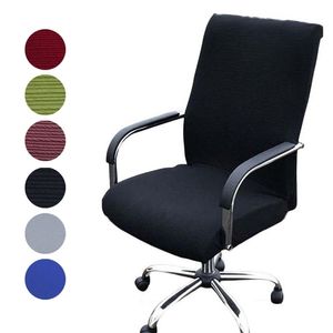 Elasticitet Office Computer Chair Cover Side Arm Spandex Roterande lyftdamm för universal utan 211116