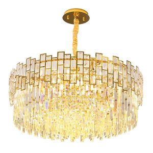 Kolye lambaları Rostmodern Light Lüks Oturma Odası Seti Crystal Chandelier Villa Üst düzey lamba Yemek Yatak Odası Süspansiyon