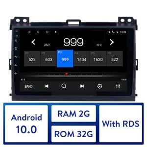 Araba DVD Radyo GPS Ünitesi Oyuncu 2004-2009 Toyota Land Cruiser Prado 120 Lexus GX470 Android 10.0 2 GB RAM 32 GB ROM 2.5D IPS Ekran