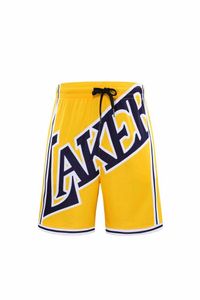 Los angeles män shorts ny sommar mode trend basket basket sweatpants casual fitness 3d utskriftsbrev hög kvalitet