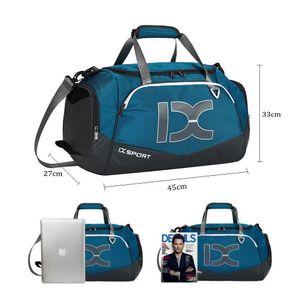 INOXT Men Women Fitness Training Dry Wet Gym Bags Waterproof Travel Shoulder Bag Outdoor sac de sport Handbag 40L Large Capacity Y0721