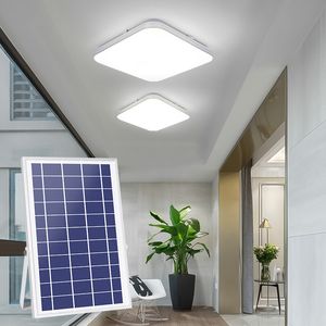 100W Solar Lights Indoor& Outdoor Home Solars Light Remote Control Solar LED Ceiling Lamp Garden Yard Patio Garage Landscape