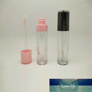 Storage Bottles & Jars 6ML Empty Lipgloss Clear Wand Tube Pink Black Round Cosmetic Packaging Plastic Lip Gloss Container 10/30/50pcs1