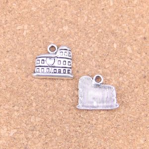 92st Antik Silver Bronze Plated Roman Colosseum Rom Italien Charms Pendant DIY Halsband Armband Bangle Fynd 16 * 13mm