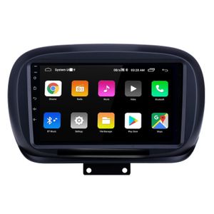カービデオアンドロイドHDタッチスクリーン9インチ2014-2019 FIAT 500X AUX BLUETOOTH WIFI USB GPSナビゲーションラジオサポートSWCカープレイ