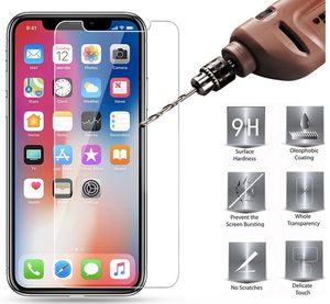 Proteggi schermo in vetro temperato per iPhone 15 14 13 12 11 Pro Max 7 8 Plus XR XS X Display Glas