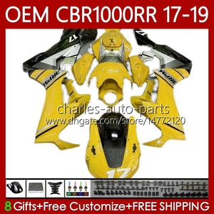 Kit de corpo para HONDA CBR 1000 CBR1000 RR CC 2017-2019 Injecção Bodywork 75No.178 CBR 1000CC 1000Rr Luz amarela CBR1000RR 17 18 19 CBR1000CC 2017 2019 2019 Fairin OEM