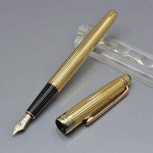 5A Quality Silver   Gold Roller ball - ballpoint pen office stationery Promotion calligraphy ink Fountain pens For festival Gift