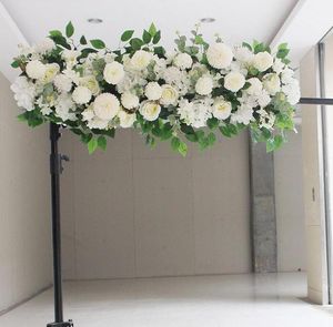 50 cm kunstmatige bloem rij acanthoshosfeer peony rose hydrangea eucalyptus plant mix boog decoratieve bruiloft decoratie bloemen thuis feest decor