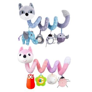 Decorative Objects & Figurines Baby Stroller Bar Toys Hanging Spiral Soft For Crib Car Seat Support Drop And Wholsale