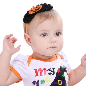 Bebek Bantlar Cadılar Bayramı Yay Çiçek Kafa Butik Kızlar Kabak Tatil Saç Aksesuarları Çocuk Çocuk Hairbands Kha544