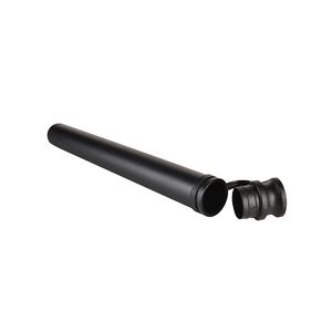 Cool preto plástico charuto fumando erva seca fumar chifre preroll rolling roller titular cigarro cigarro stash portátil selagem tampa tampa tampa de armazenamento tube jar DHL