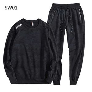 Cotton Black Tracksuit Men Sportswear Sets Spring Autumn Clothing Suit Male 2 Pieces Sweatshirt + Sweatpants 211006