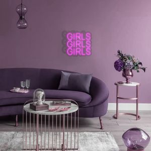 "GIRLS" word sign Other colors can be customized Wedding decorations wall decoration led neon light 12V Super Bright